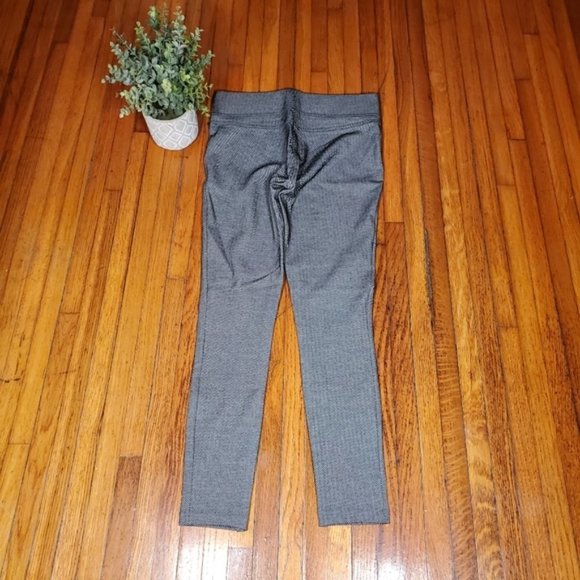 Loft Black White Ponte Leggings Herringbone Preppy Neutral Lounge Pants Casual S - Picture 3 of 5